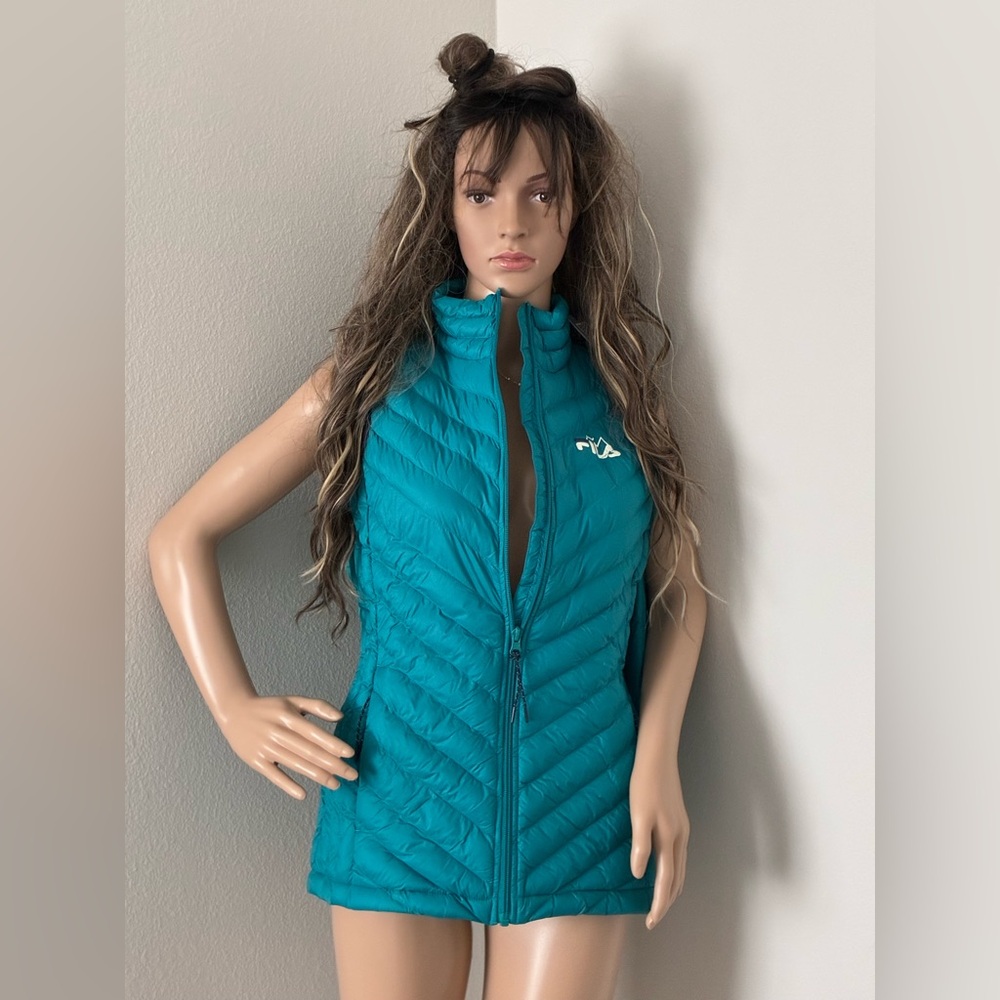 Fila Teal Women's Puffer Vest